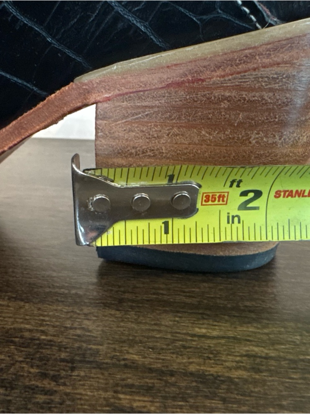 Freebird Quincy Leather Buckle Mule Heels Black Size 8 - Picture 14 of 15